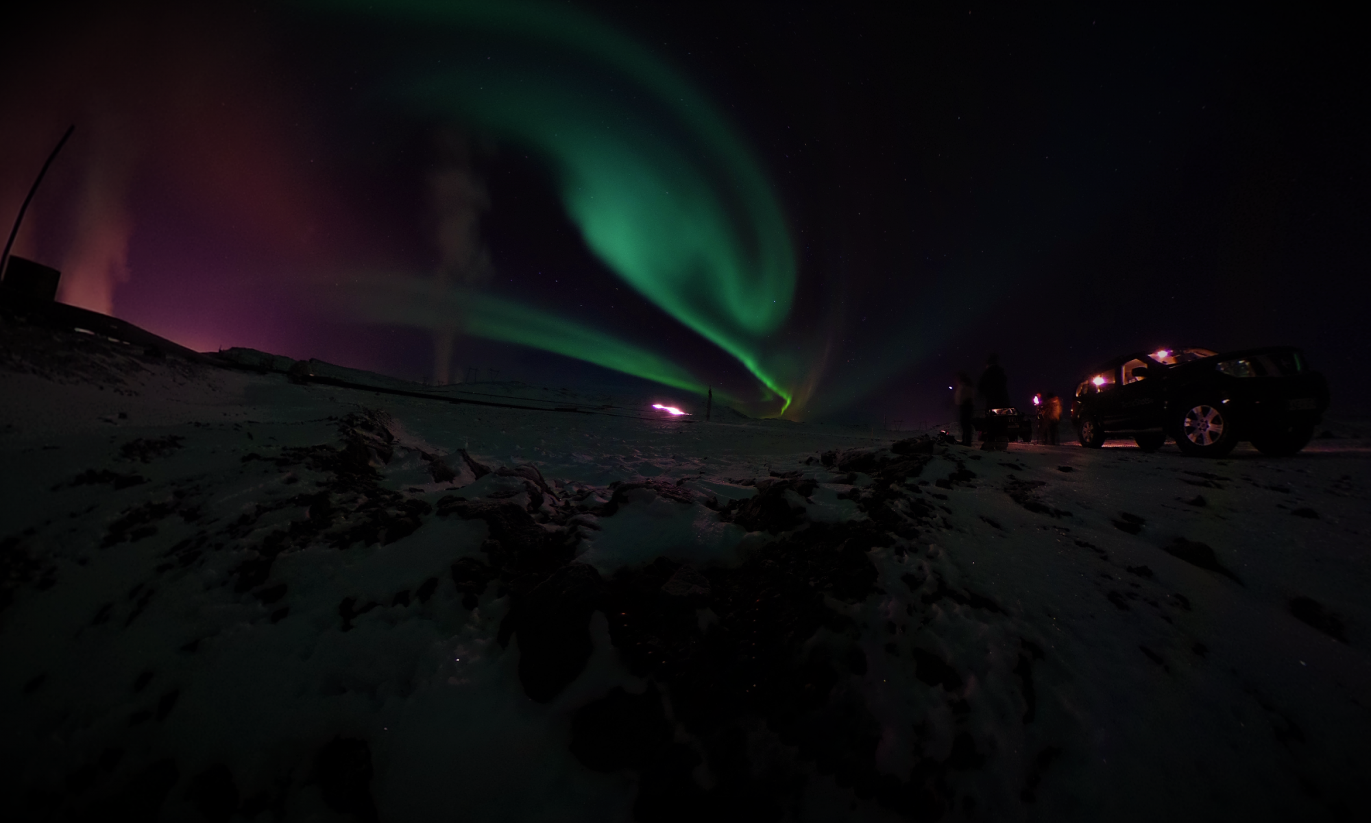 Aurora Borealis - Iceland Geothermal Plant Northern Lights Tour